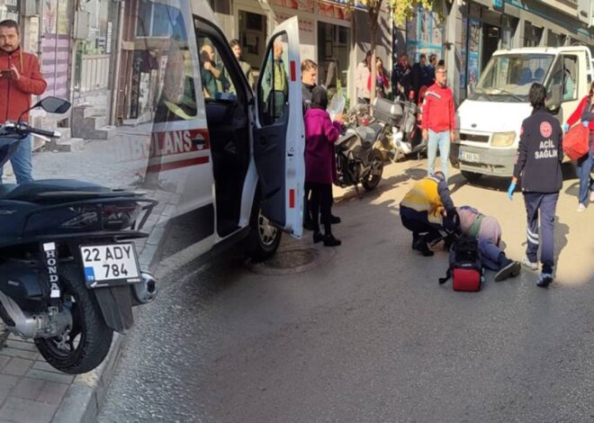 14 yaşındaki çocuk motosikletle yayaya çarptı. Hayati tehlikesi sürüyor